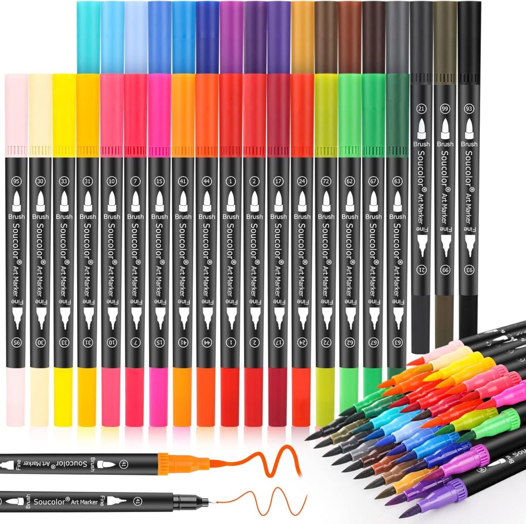 Soucolor Art Brush Markers Pens – 53% Off Limited-Time Deal!