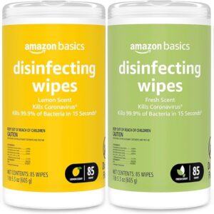 Amazon Basics Disinfecting Lemon Wipes