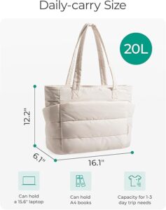 BAGSMART Women’s Lightweight Puffy Tote Bag Review