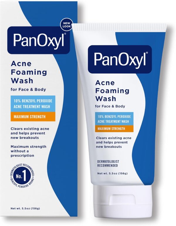 PanOxyl 10% Benzoyl Peroxide Acne Foaming Wash