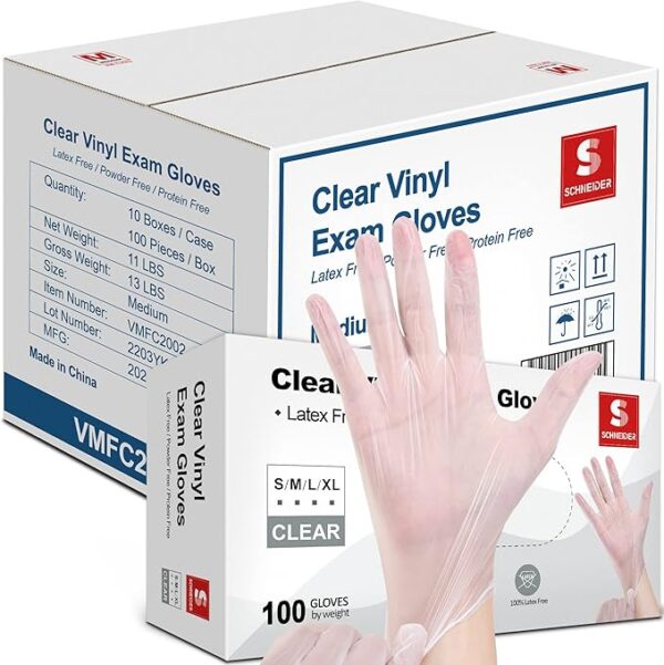 Schneider Vinyl Exam Gloves